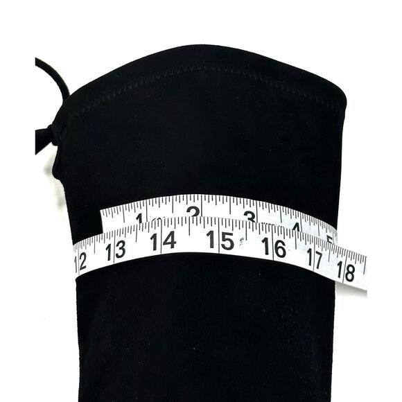 Stuart Weitzman Lowland Over-the-Knee Black Suede Boot Size 6.5B New $950 - Picture 11 of 14